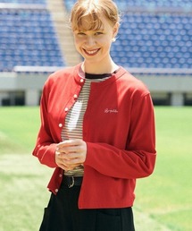 GYMPHLEX（ジムフレックス）の「Gymphlex Cotton L/S short cardigan（ジムフレックス コットン 長袖ショートカーディガン）（カーディガン/ボレロ）」