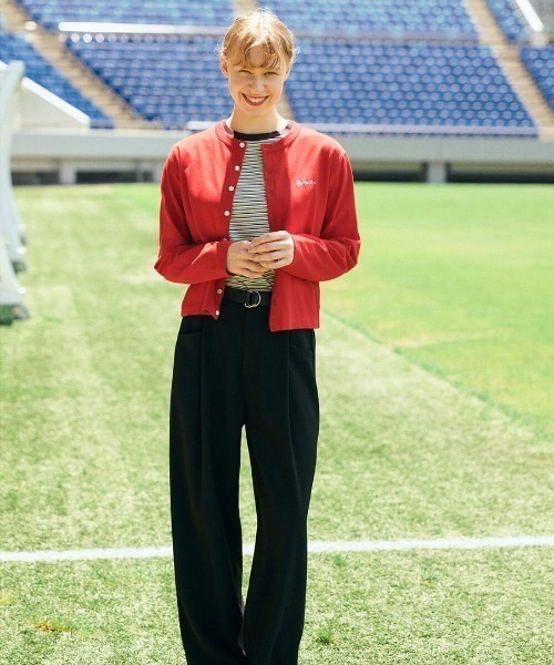 GYMPHLEX（ジムフレックス）の「Gymphlex Cotton L/S short cardigan（ジムフレックス コットン 長袖ショートカーディガン）（カーディガン/ボレロ・レディース・グレー/ブラック/レッド/ブラウン系・X-LARGE）」の11枚目の写真