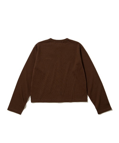 GYMPHLEX（ジムフレックス）の「Gymphlex Cotton L/S short cardigan（ジムフレックス コットン 長袖ショートカーディガン）（カーディガン/ボレロ・レディース・グレー/ブラック/レッド/ブラウン系・X-LARGE）」の5枚目の写真