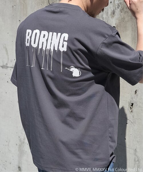 VENCEEXCHANGE(ヴァンスエクスチェンジ)の「【接触冷感】Banksy バンクシー Love Rat プリントT(Tシャツ/カットソー・メンズ・チャコール/ブラック/アイボリー・LL/M/L)」の1枚目の写真