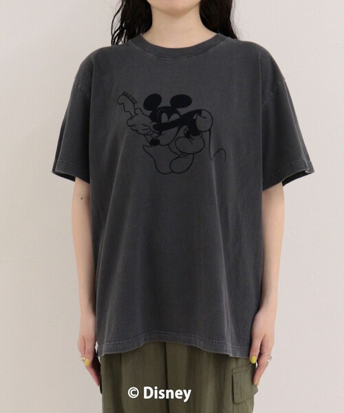 fredy emue(フレディエミュ)の「【GOOD ROCK SPEED/グッドロックスピード】MICKEYギター半袖Tシャツ(Tシャツ/カットソー・レディース・ベージュ/チャコールグレー・38)」の22枚目の写真