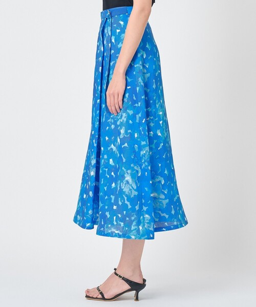 ANAYI（アナイ）の「Veil Blue プリントラップ スカート（スカート・レディース・ブルー・38/36/34）」の6枚目の写真