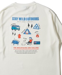 【GERRY/ジェリー】冷感ポンチバックプリントクルーネックTシャツ / グラフィックプリントクルーネックTシャツ