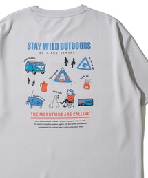 【GERRY/ジェリー】冷感ポンチバックプリントクルーネックTシャツ / グラフィックプリントクルーネックTシャツ