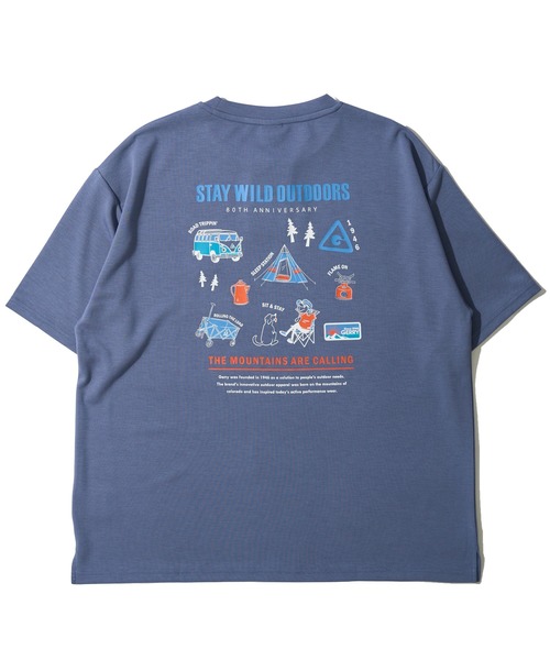 GERRY(ジェリー)の「【GERRY/ジェリー】冷感ポンチバックプリントクルーネックTシャツ / グラフィックプリントクルーネックTシャツ(Tシャツ/カットソー・メンズ・ブラック/ブルーグレー/ライトグレー/グリーン/ホワイト・MEDIUM/X-LARGE/LARGE)」の7枚目の写真