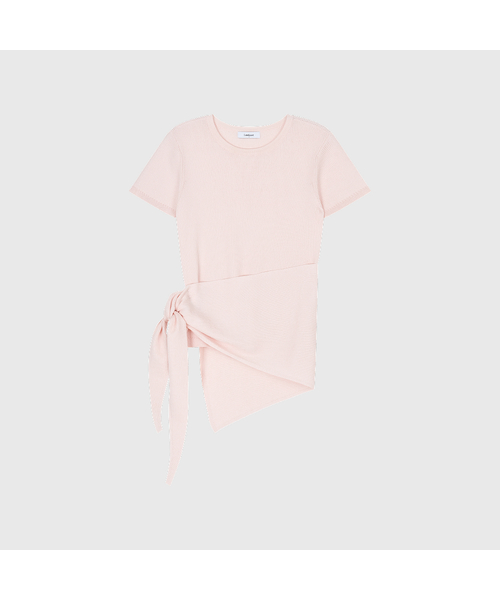 LOOKAST(ルックキャスト)の「ルアショールニットセットアップ_ライトピンク / LUA SHAWL KNIT SET UP_LIGHT PINK(ニット/セーター・レディース・ライトピンク・SMALL/MEDIUM)」の1枚目の写真