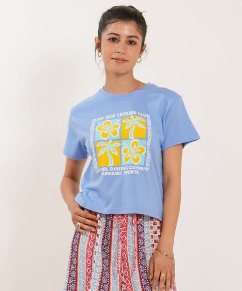 ムラサキスポーツ(ムラサキスポーツ)の「MURASAKI/ムラサキ M RCL6S-2102 Tシャツ(Tシャツ/カットソー・レディース・ホワイト/ブルー・M/L)」の2枚目の写真