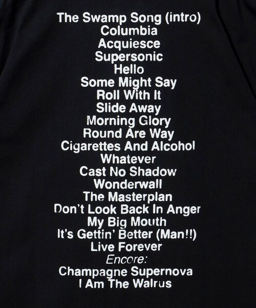 PLEASURES(プレジャー)の「<PLEASURES × oasis>ALL ACCESS Tシャツ(Tシャツ/カットソー・メンズ・ブラック・L/S/M)」の8枚目の写真