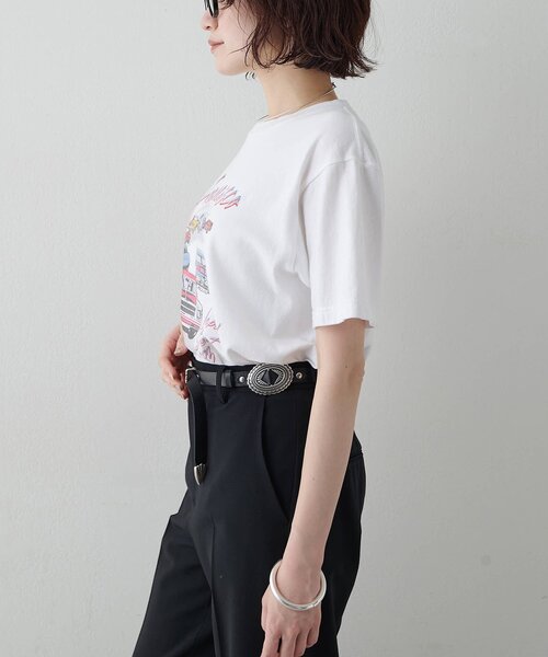 Whim Gazette（ウィムガゼット）の「カーレースTEE（Tシャツ/カットソー・レディース・ネイビー/レッド/オフホワイト・FREE）」の7枚目の写真