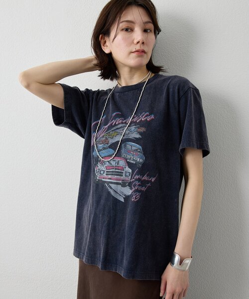 Whim Gazette（ウィムガゼット）の「カーレースTEE（Tシャツ/カットソー・レディース・ネイビー/レッド/オフホワイト・FREE）」の16枚目の写真