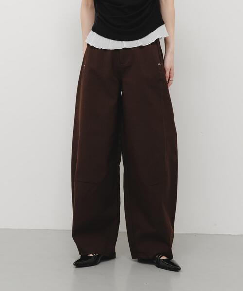 SENSE OF PLACE by URBAN RESEARCH（センスオブプレイスバイアーバンリサーチ）の「バレルレッグチノパンツ（その他パンツ・レディース・ベージュ/アイボリー/ブラウン/ブラック・SMALL/LARGE/MEDIUM）」の19枚目の写真