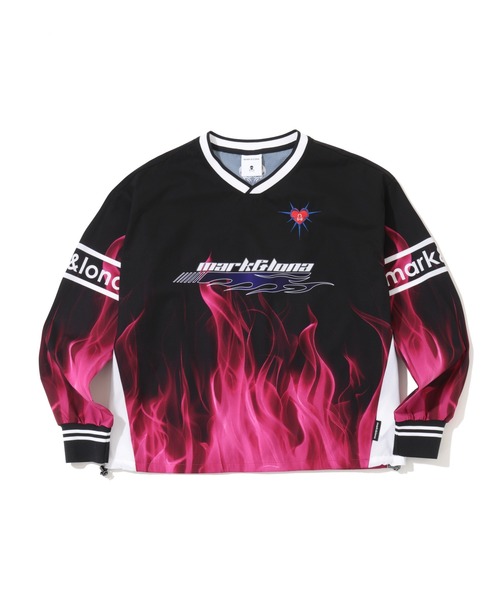MARK & LONA(マークアンドロナ)の「Pyro Performance Pullover Jacket | WOMEN(ナイロンジャケット・レディース・ホワイト/ブラック・38)」の1枚目の写真