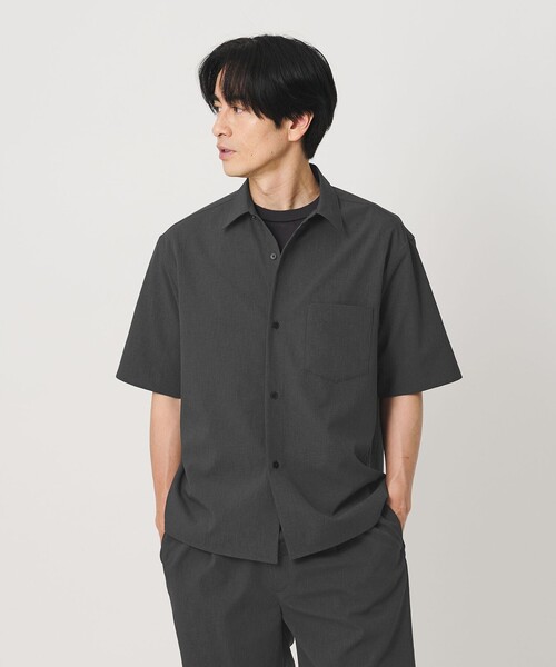 BEAUTY&YOUTH UNITED ARROWS(ビューティーアンドユースユナイテッドアローズ)の「KOMATSU PACK トロピカル レギュラー シャツ FORM型 ストレッチ 吸水速乾 UVカット セットアップ対応(シャツ/ブラウス・メンズ・ベージュ/ブラック/ダークグレー・S/M/XL/L)」の7枚目の写真