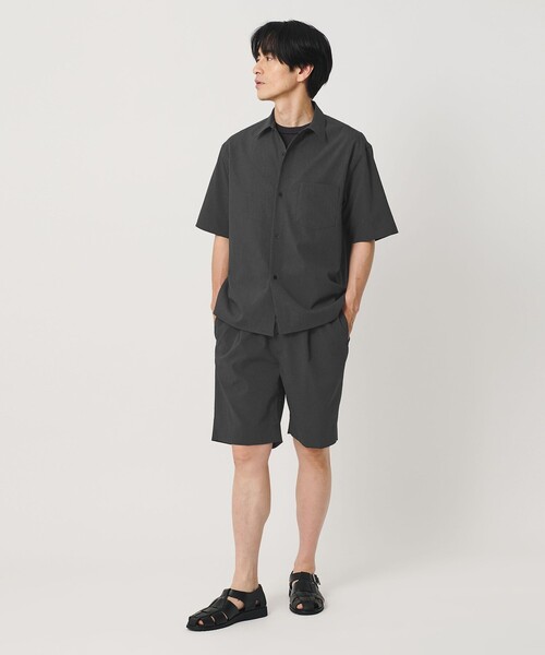 BEAUTY&YOUTH UNITED ARROWS(ビューティーアンドユースユナイテッドアローズ)の「KOMATSU PACK トロピカル レギュラー シャツ FORM型 ストレッチ 吸水速乾 UVカット セットアップ対応(シャツ/ブラウス・メンズ・ベージュ/ブラック/ダークグレー・S/M/XL/L)」の8枚目の写真