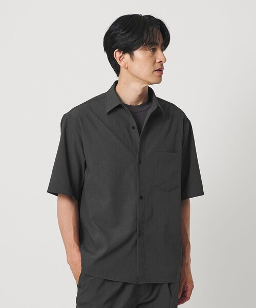 BEAUTY&YOUTH UNITED ARROWS(ビューティーアンドユースユナイテッドアローズ)の「KOMATSU PACK トロピカル レギュラー シャツ FORM型 ストレッチ 吸水速乾 UVカット セットアップ対応(シャツ/ブラウス・メンズ・ベージュ/ブラック/ダークグレー・S/M/XL/L)」の12枚目の写真
