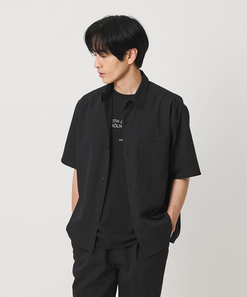 BEAUTY&YOUTH UNITED ARROWS(ビューティーアンドユースユナイテッドアローズ)の「KOMATSU PACK トロピカル レギュラー シャツ FORM型 ストレッチ 吸水速乾 UVカット セットアップ対応(シャツ/ブラウス・メンズ・ベージュ/ブラック/ダークグレー・S/M/XL/L)」の15枚目の写真