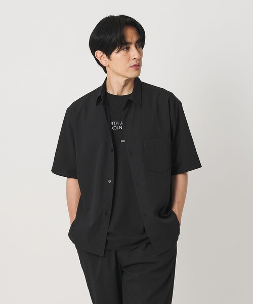 BEAUTY&YOUTH UNITED ARROWS(ビューティーアンドユースユナイテッドアローズ)の「KOMATSU PACK トロピカル レギュラー シャツ FORM型 ストレッチ 吸水速乾 UVカット セットアップ対応(シャツ/ブラウス・メンズ・ベージュ/ブラック/ダークグレー・S/M/XL/L)」の16枚目の写真