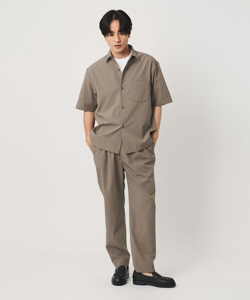 BEAUTY&YOUTH UNITED ARROWS(ビューティーアンドユースユナイテッドアローズ)の「KOMATSU PACK トロピカル レギュラー シャツ FORM型 ストレッチ 吸水速乾 UVカット セットアップ対応(シャツ/ブラウス・メンズ・ベージュ/ブラック/ダークグレー・S/M/XL/L)」の20枚目の写真
