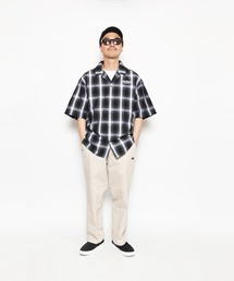 HOOK OPEN COLLAR CHECK SHIRTS
