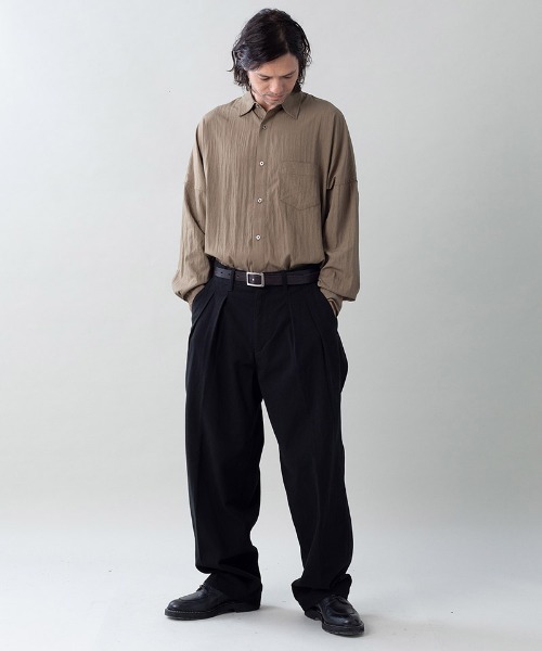 EGO TRIPPING(エゴトリッピング)の「mp15137-BACK TUCK-TOROUSERS バックタックデザインパンツ(626706)(その他パンツ・メンズ・ベージュ/グレー/ブラック・33/31/29)」の5枚目の写真