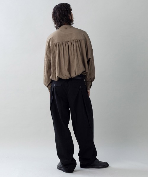 EGO TRIPPING(エゴトリッピング)の「mp15137-BACK TUCK-TOROUSERS バックタックデザインパンツ(626706)(その他パンツ・メンズ・ベージュ/グレー/ブラック・33/31/29)」の6枚目の写真