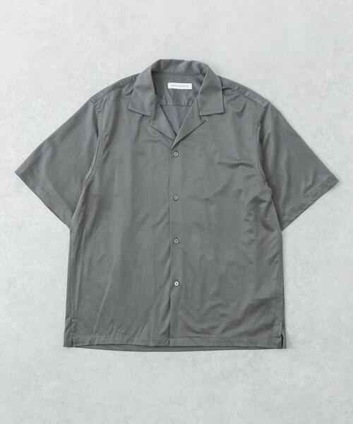 URBAN RESEARCH(アーバンリサーチ)の「WASHABLE CUPRO SS O/C SHIRTS(シャツ/ブラウス・メンズ・ブラック/ブラウン/カーキ・MEDIUM/LARGE)」の1枚目の写真