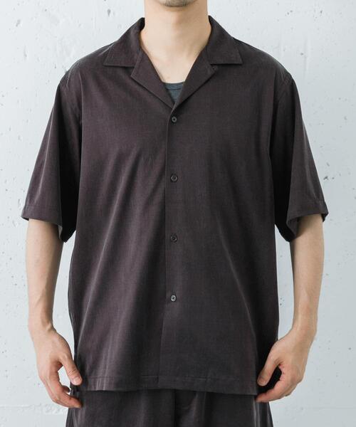 URBAN RESEARCH(アーバンリサーチ)の「WASHABLE CUPRO SS O/C SHIRTS(シャツ/ブラウス・メンズ・ブラック/ブラウン/カーキ・MEDIUM/LARGE)」の6枚目の写真