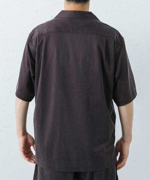 URBAN RESEARCH(アーバンリサーチ)の「WASHABLE CUPRO SS O/C SHIRTS(シャツ/ブラウス・メンズ・ブラック/ブラウン/カーキ・MEDIUM/LARGE)」の8枚目の写真
