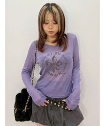 EVRIS | シアーロゴトップス(Tシャツ/カットソー)