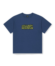 PLAID BUBBLE T-SHIRT (NAVY)