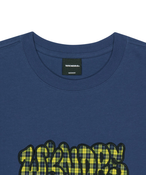 WKNDRS(ウィーキャンドース)の「PLAID BUBBLE T-SHIRT (NAVY)(Tシャツ/カットソー・レディース・その他・LARGE/X-LARGE/SMALL/MEDIUM)」の3枚目の写真