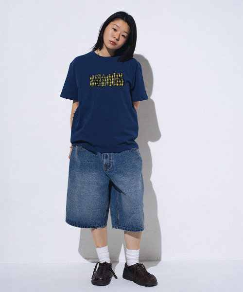 WKNDRS(ウィーキャンドース)の「PLAID BUBBLE T-SHIRT (NAVY)(Tシャツ/カットソー・レディース・その他・LARGE/X-LARGE/SMALL/MEDIUM)」の6枚目の写真