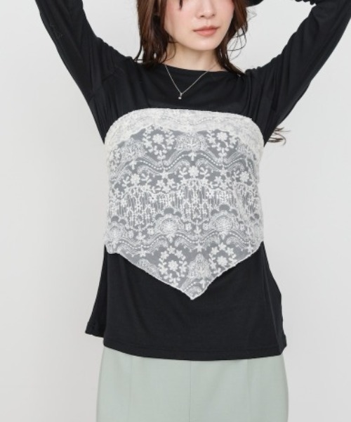 Bou Jeloud(ブージュルード)の「ベーシックセミシアーカットソー(Tシャツ/カットソー・レディース・ブラック/オフホワイト・FREE)」の14枚目の写真