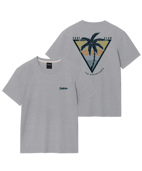 OKSTAR（オクスター）の「カリフォルニアヤシの木の半袖（Tシャツ/カットソー・レディース・ホワイト/グレー/クリーム/ライトグレー/ライトベージュ・SMALL/MEDIUM/LARGE/X-LARGE/2XL/3XL/4XL）」の10枚目の写真