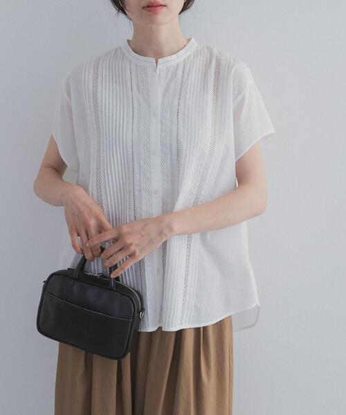 URBAN RESEARCH DOORS（アーバンリサーチドアーズ）の「コットンレース切替ブラウス（シャツ/ブラウス・レディース・ブラック/オフホワイト/グレー系その他・FREE）」の7枚目の写真