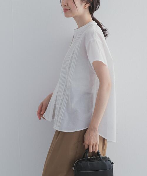URBAN RESEARCH DOORS（アーバンリサーチドアーズ）の「コットンレース切替ブラウス（シャツ/ブラウス・レディース・ブラック/オフホワイト/グレー系その他・FREE）」の8枚目の写真