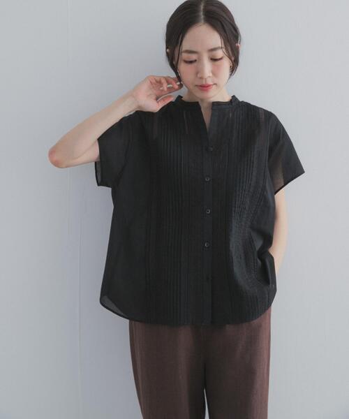 URBAN RESEARCH DOORS（アーバンリサーチドアーズ）の「コットンレース切替ブラウス（シャツ/ブラウス・レディース・ブラック/オフホワイト/グレー系その他・FREE）」の14枚目の写真