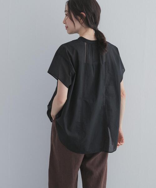 URBAN RESEARCH DOORS（アーバンリサーチドアーズ）の「コットンレース切替ブラウス（シャツ/ブラウス・レディース・ブラック/オフホワイト/グレー系その他・FREE）」の16枚目の写真