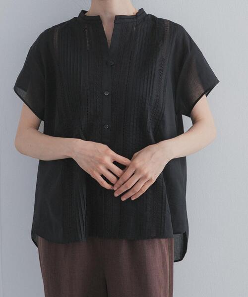 URBAN RESEARCH DOORS（アーバンリサーチドアーズ）の「コットンレース切替ブラウス（シャツ/ブラウス・レディース・ブラック/オフホワイト/グレー系その他・FREE）」の17枚目の写真