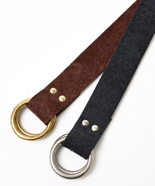 BEORMA LEATHER COMPANY（ベオーマレザーカンパニー）の「【BEORMA/ベオーマ】スエードリングベルト/B0209（ベルト・メンズ・ダークブラウン/ブラック・M/L）」の9枚目の写真