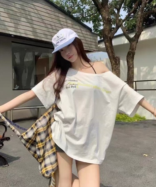 セール】clear｜クリアのTシャツ/カットソー（ホワイト/白色系・前面