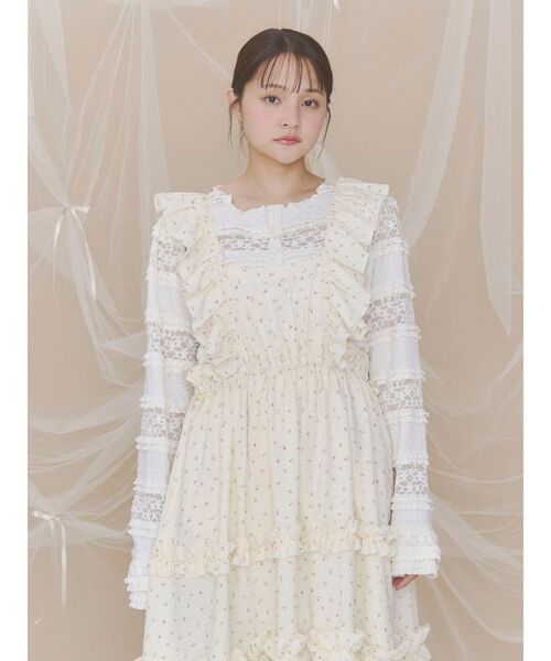 merry jenny（メリージェニー）の「おめかしエプロンワンピース（ワンピース・レディース・ネイビー/オフホワイト/その他1・FREE）」の14枚目の写真