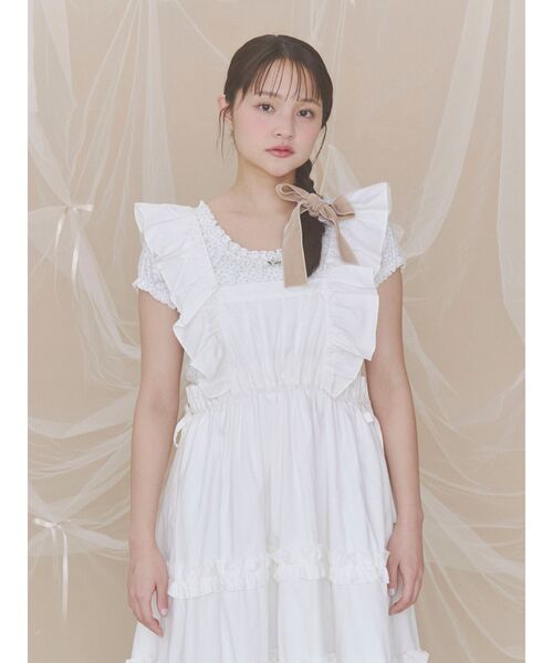 merry jenny（メリージェニー）の「おめかしエプロンワンピース（ワンピース・レディース・ネイビー/オフホワイト/その他1・FREE）」の18枚目の写真