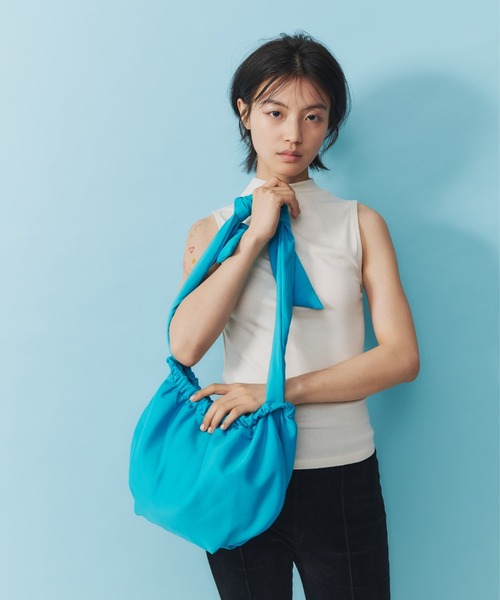 AIDELL（エイデル）の「パファーリボントートバッグ/ショルダー部分調節可能（ショルダーバッグ・レディース・ブラック/チャコールグレー/ライトブルー/ブルー・FREE）」の19枚目の写真