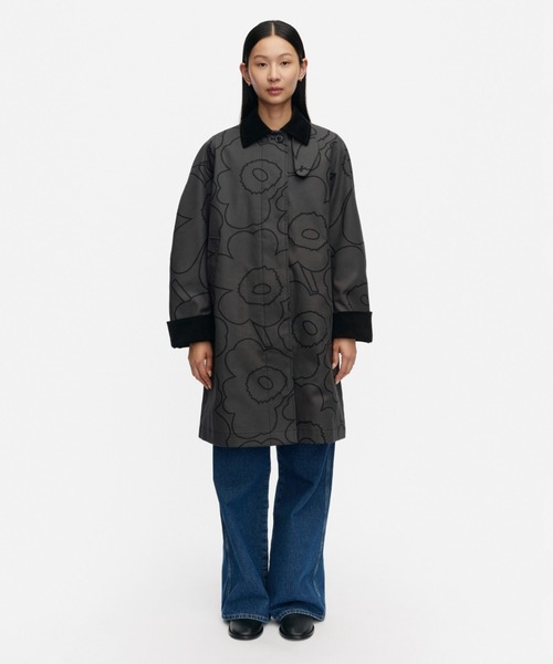 marimekko(マリメッコ)の「【バナー掲載特典付】Unikko / Eepos Piirto coat(ダウンジャケット/コート・レディース・ブラック・LARGE/MEDIUM/SMALL/X-SMALL)」の1枚目の写真