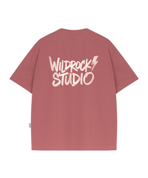 ウォーターカラーライトニング クールコットンオーバーサイズ半袖Tシャツ