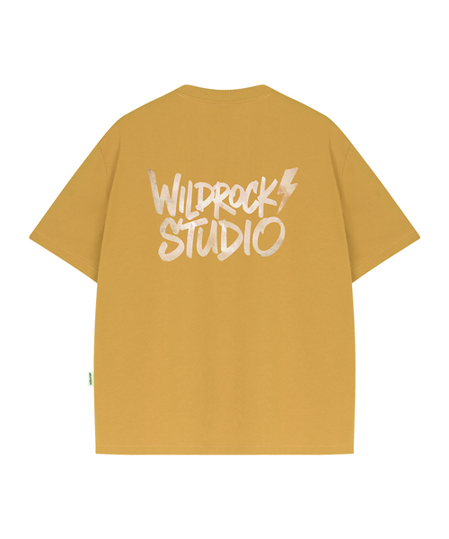 WILDROCK(ワイルドロック)の「ウォーターカラーライトニング クールコットンオーバーサイズ半袖Tシャツ(Tシャツ/カットソー・メンズ・ブルー/チャコール/イエロー/ピンク/スカイブルー/ホワイト/ブラック・LARGE/MEDIUM/SMALL)」の6枚目の写真