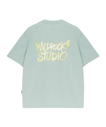 ウォーターカラーライトニング クールコットンオーバーサイズ半袖Tシャツ
