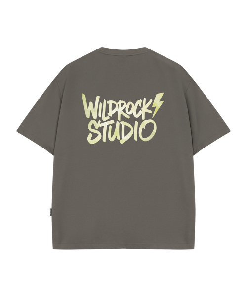 WILDROCK(ワイルドロック)の「ウォーターカラーライトニング クールコットンオーバーサイズ半袖Tシャツ(Tシャツ/カットソー・メンズ・ブルー/チャコール/イエロー/ピンク/スカイブルー/ホワイト/ブラック・LARGE/MEDIUM/SMALL)」の11枚目の写真