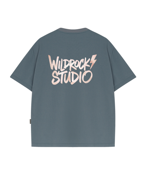 WILDROCK(ワイルドロック)の「ウォーターカラーライトニング クールコットンオーバーサイズ半袖Tシャツ(Tシャツ/カットソー・メンズ・ブルー/チャコール/イエロー/ピンク/スカイブルー/ホワイト/ブラック・LARGE/MEDIUM/SMALL)」の12枚目の写真